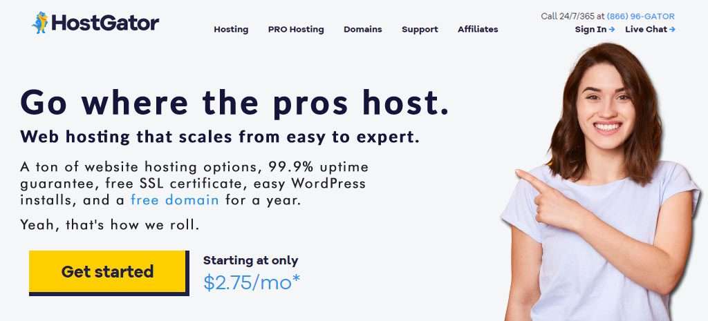 hostgator wordpress web hosting