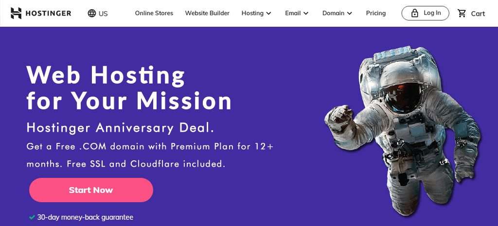 hostinger wordpress web hosting