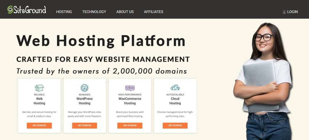 siteground wordpress web hosting