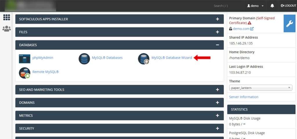 step11 mysql database wizar